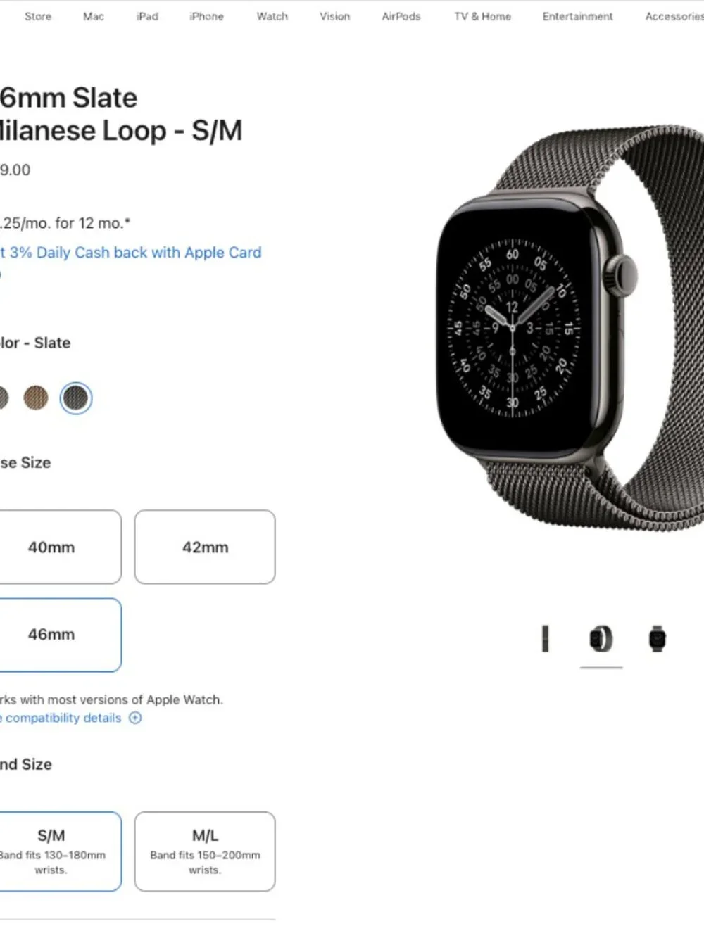 Apple Watch Band (Watch not included)